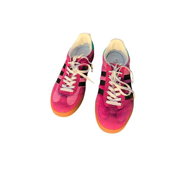 Gucci x adidas Gazelle Pink Velvet Sneakers Men’s 9.5 main image 5
